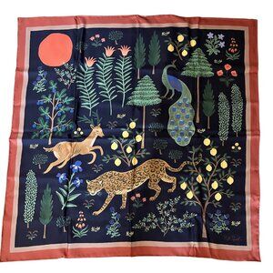 Rifle Paper Co. "Menagerie" Silk Scarf NIB